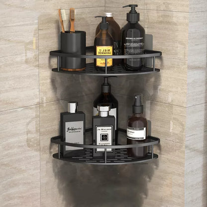 No-Drill Shower Corner Shelf for Bathroom Storage and Organization
