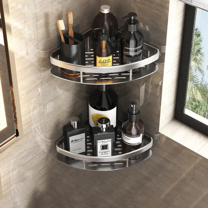 No-Drill Shower Corner Shelf for Bathroom Storage and Organization