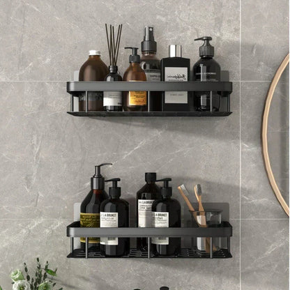 No-Drill Shower Corner Shelf for Bathroom Storage and Organization