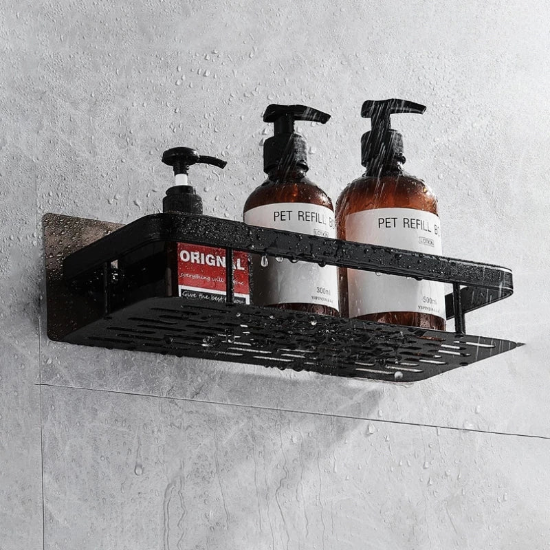 No-Drill Shower Corner Shelf for Bathroom Storage and Organization