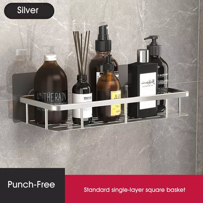 No-Drill Shower Corner Shelf for Bathroom Storage and Organization