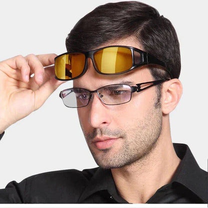 NoctiVision Night Driving Glasses with Anti Glare Lenses for Clearer Safer Night Vision