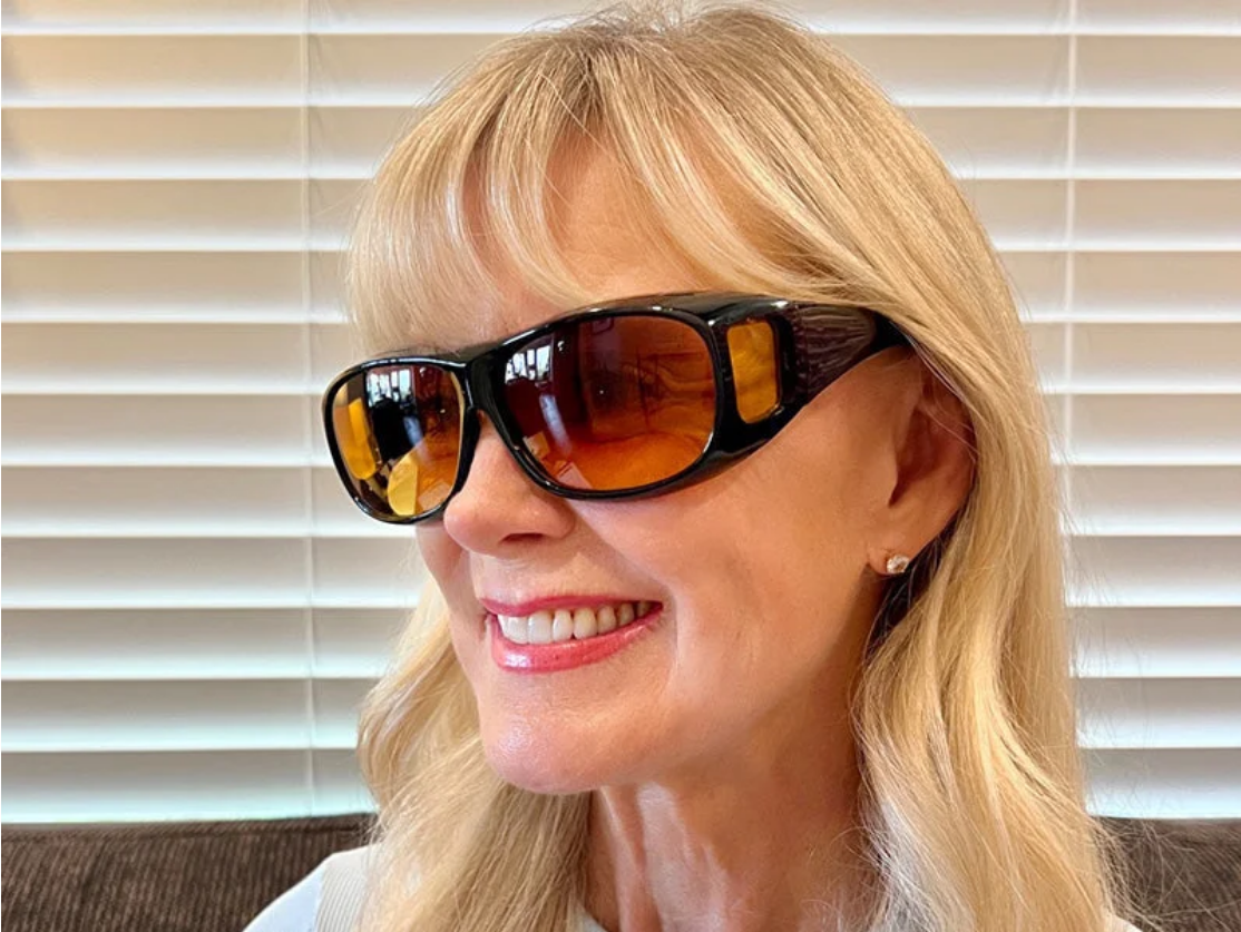 NoctiVision Night Driving Glasses with Anti Glare Lenses for Clearer Safer Night Vision