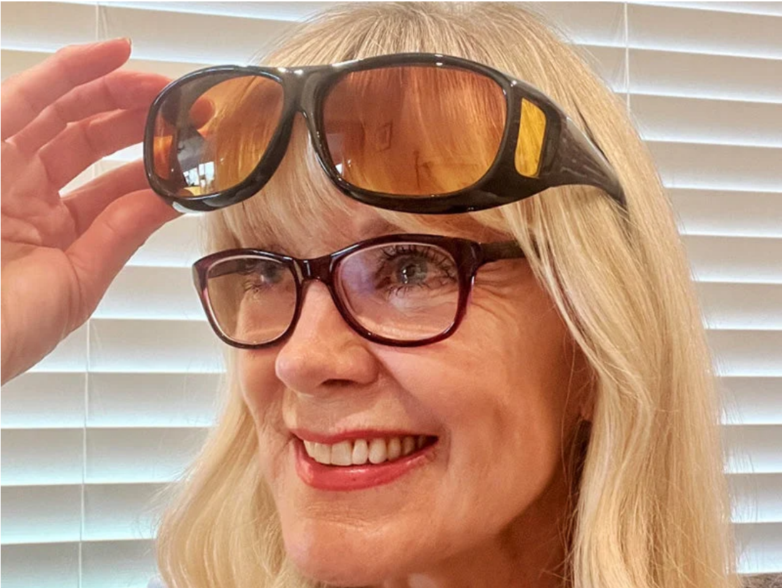 NoctiVision Night Driving Glasses with Anti Glare Lenses for Clearer Safer Night Vision