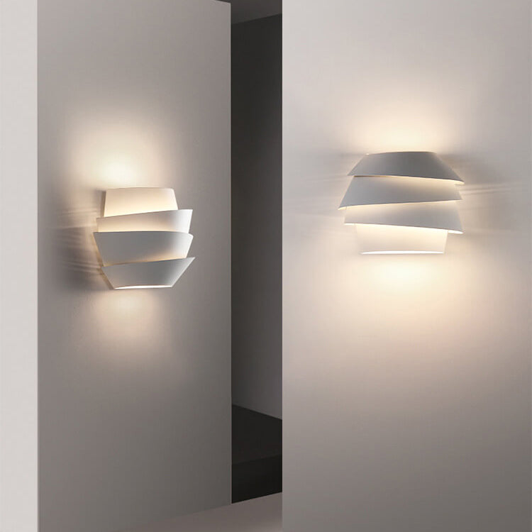 NordGlow Dual Light Wall Sconce Modern Scandinavian Iron Wall Lamp