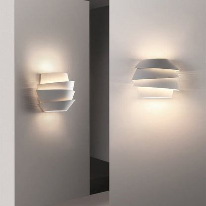 NordGlow Dual Light Wall Sconce Modern Scandinavian Iron Wall Lamp