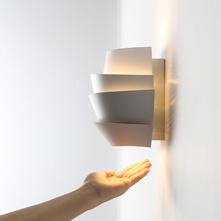 NordGlow Dual Light Wall Sconce Modern Scandinavian Iron Wall Lamp