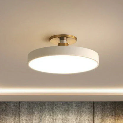Nordic Glow LED Ceiling Light with Minimalist Round Design and Soft Ambient Lighting