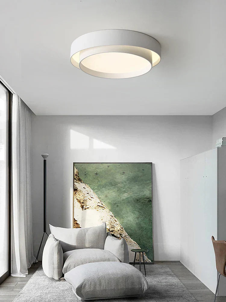 NordicAura Minimalist LED Ceiling Light Modern Flush Mount Lighting