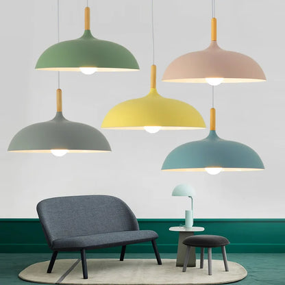 NordicOak Scandinavian Oak Ceiling Light Modern LED Pendant Lamp