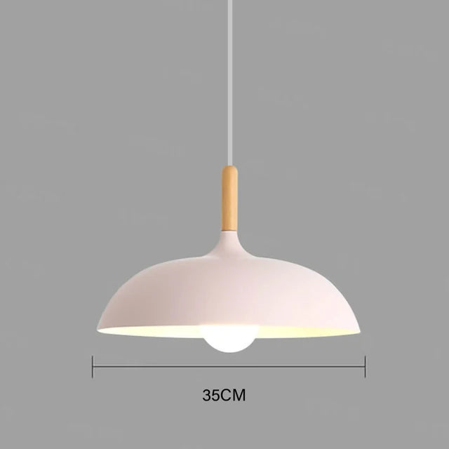 NordicOak Scandinavian Oak Ceiling Light Modern LED Pendant Lamp