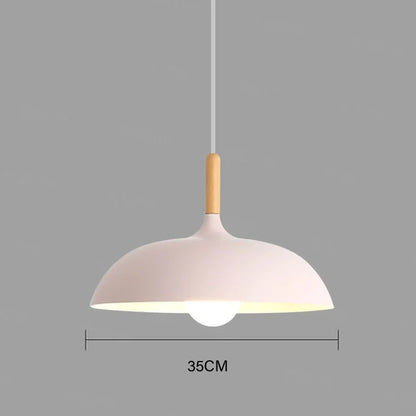 NordicOak Scandinavian Oak Ceiling Light Modern LED Pendant Lamp