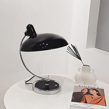NostaChic Vintage Iron Dome Table Lamp Adjustable Desk and Reading Light