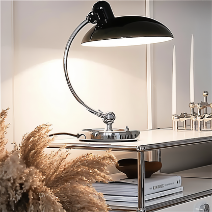 NostaChic Vintage Iron Dome Table Lamp Adjustable Desk and Reading Light