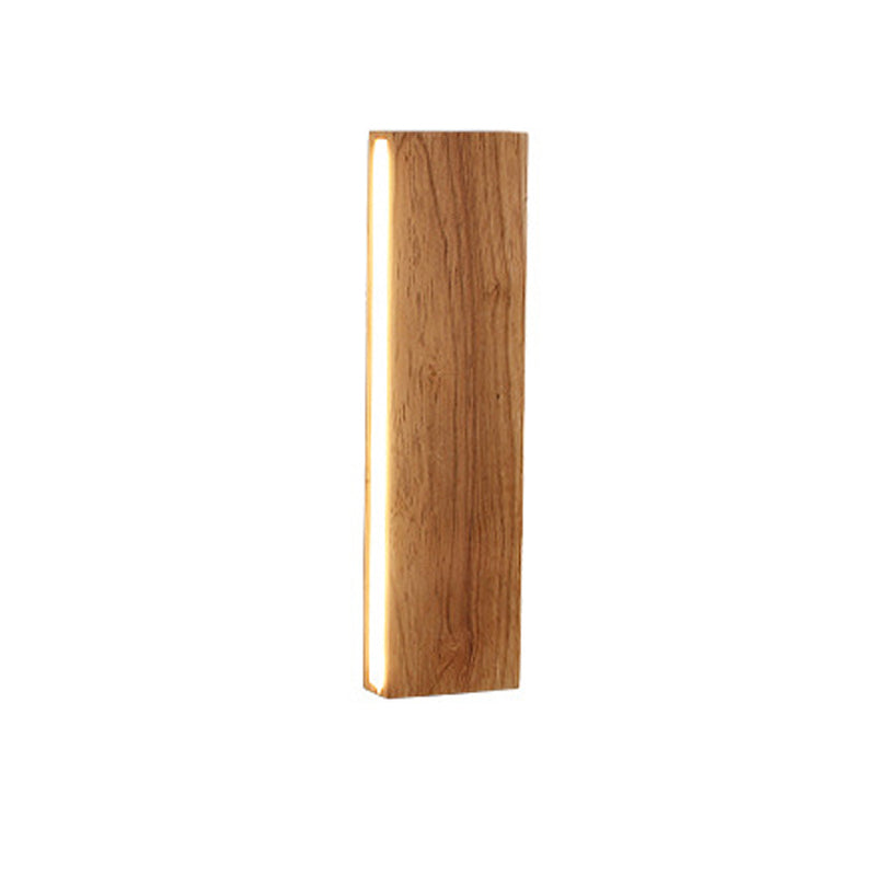 OakBeam Solid Wood LED Wall Light Minimalist Natural Lamp