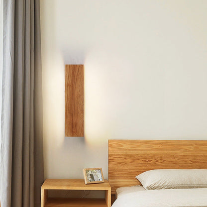 OakBeam Solid Wood LED Wall Light Minimalist Natural Lamp