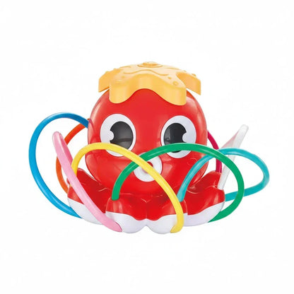 Octopus Water Sprinkler Toy with Rotating Spray