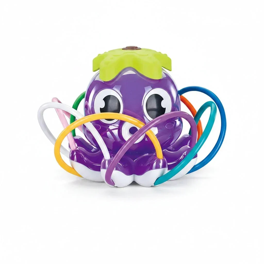 Octopus Water Sprinkler Toy with Rotating Spray