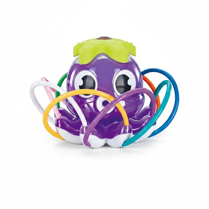 Octopus Water Sprinkler Toy with Rotating Spray