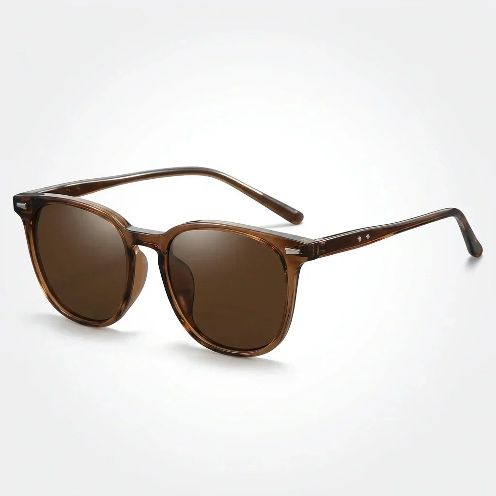 Olive Frame Mirrored Sunglasses with Tortoiseshell Arms