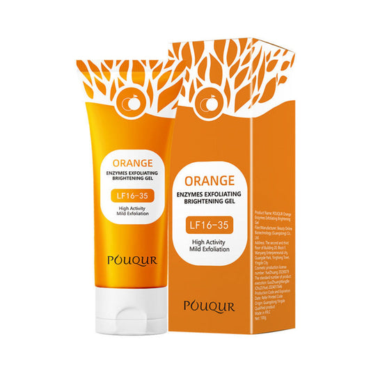Gel esfoliante e illuminante all'arancia, detergente profondo e idratante per la cura della pelle