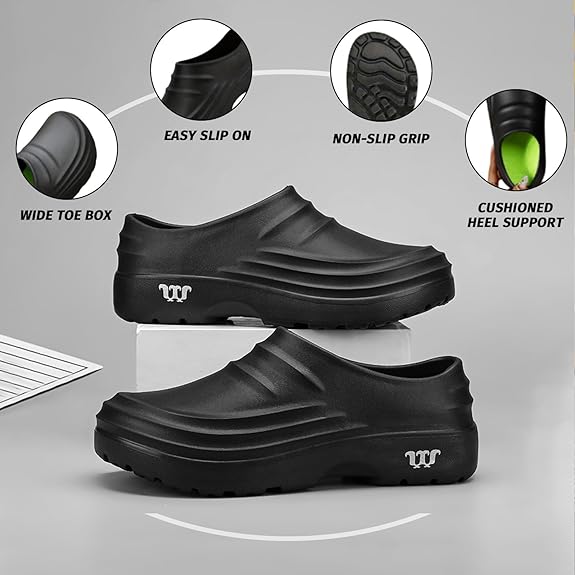 OrthoClogs Support Clogs Lightweight Comfort Slip On Shoes