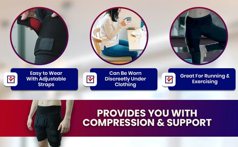 Orthopaedic Hip Stabiliser with Adjustable Compression Support