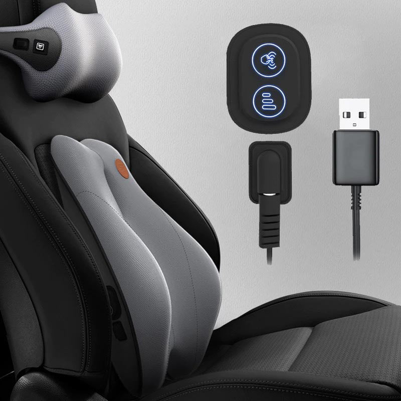 Orthopedic Car Seat Cushion with Ergonomic Lumbar Support