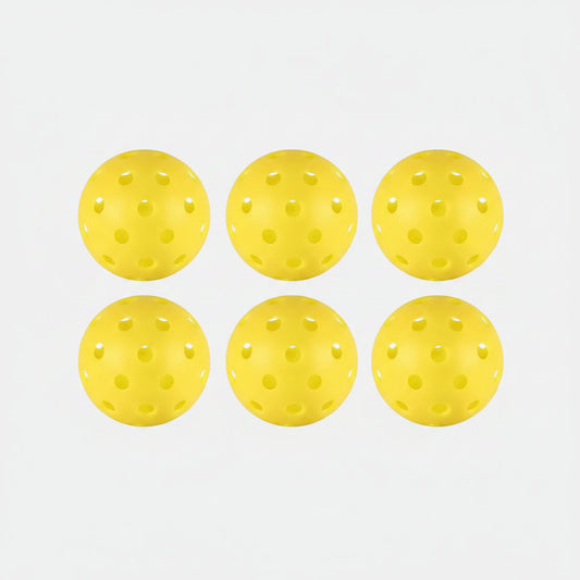 Palline da allenamento per pickleball da esterni, leggere, con 40 fori, set verde