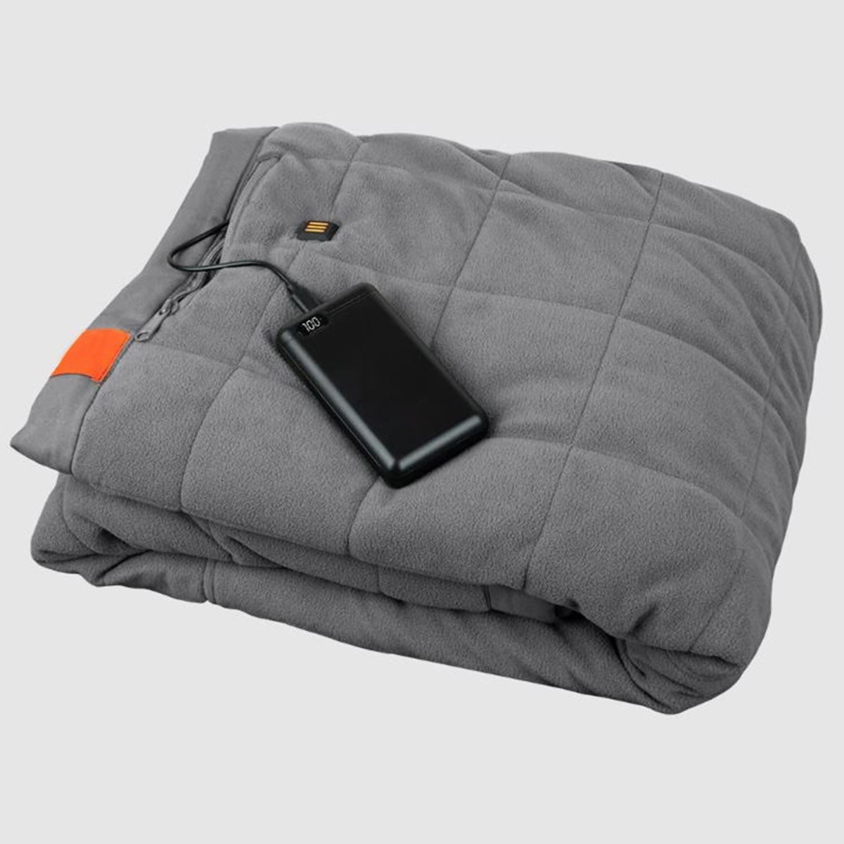 Outdoor Heated Blanket Battery Powered USB Power Bank Three Heat Zones Fleece Portable Camping Tailgate Throw