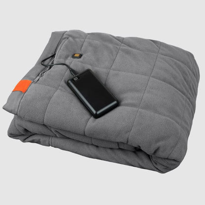 Outdoor Heated Blanket Battery Powered USB Power Bank Three Heat Zones Fleece Portable Camping Tailgate Throw