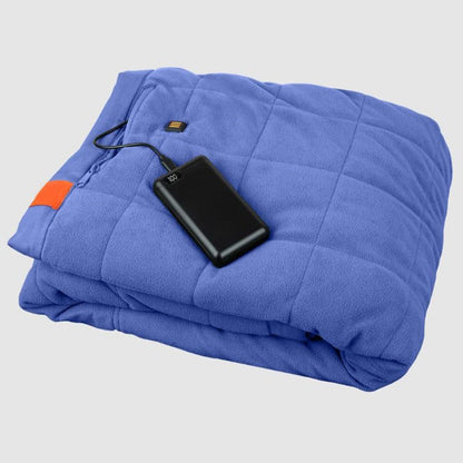 Outdoor Heated Blanket Battery Powered USB Power Bank Three Heat Zones Fleece Portable Camping Tailgate Throw