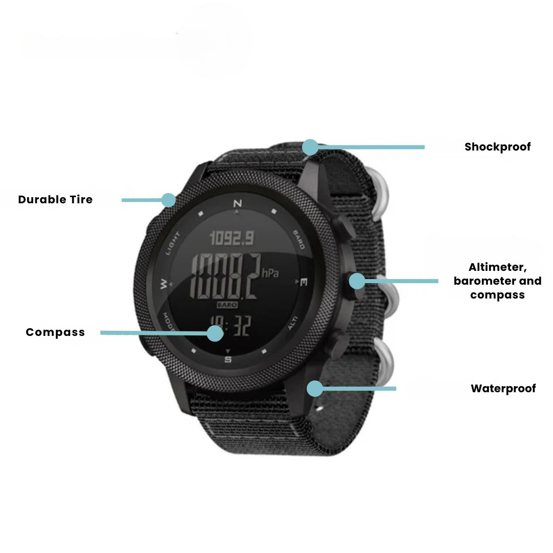 Outdoor Sports Watch Waterproof 50M with Compass Altimeter