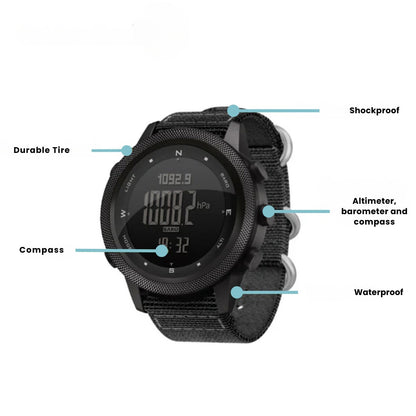 Outdoor Sports Watch Waterproof 50M with Compass Altimeter