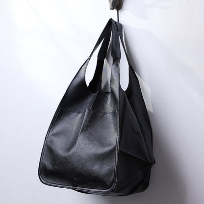 Oversized Leather Weekender Bag Stylish Travel Handbag
