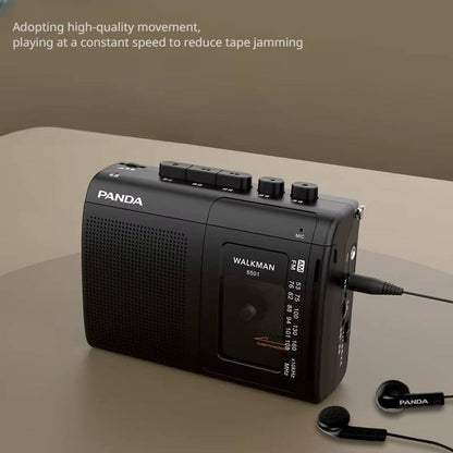 Panda Portable Cassette Player with AM FM Radio and Recording Function