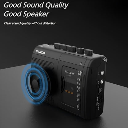Panda Portable Cassette Player with AM FM Radio and Recording Function