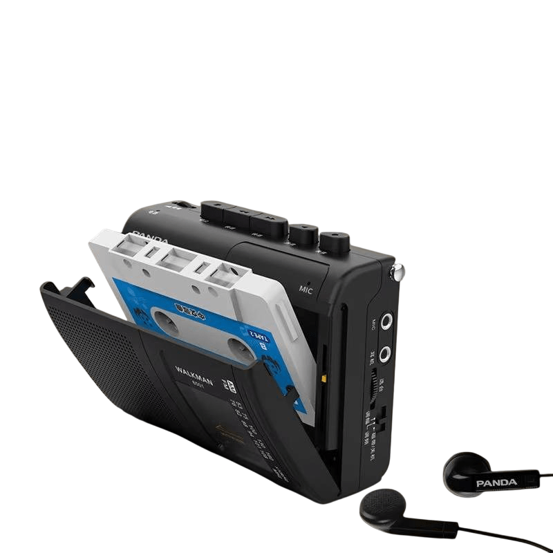 Panda Portable Cassette Player with AM FM Radio and Recording Function