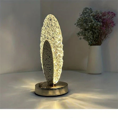 PeacockLuxe Decorative Table Lamp with Adjustable LED Lighting