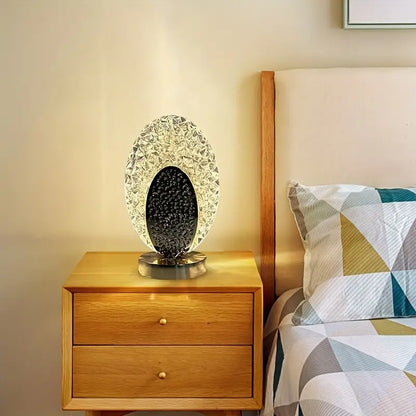 PeacockLuxe Decorative Table Lamp with Adjustable LED Lighting