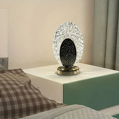 PeacockLuxe Decorative Table Lamp with Adjustable LED Lighting