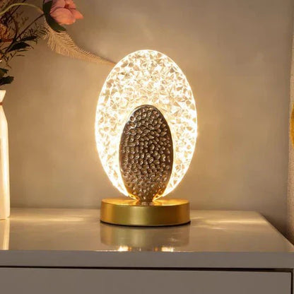 PeacockLuxe Decorative Table Lamp with Adjustable LED Lighting