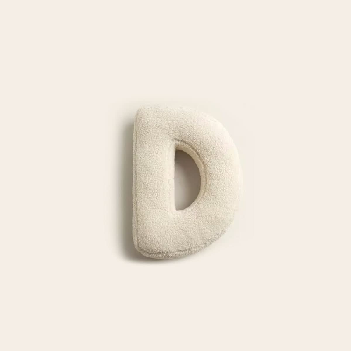 Personalised Letter Cushion with Soft Cotton Cover for Sofa and Bed
