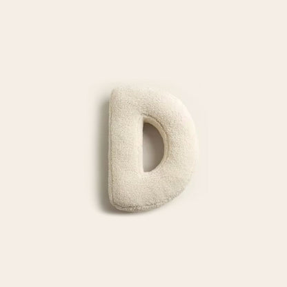 Personalised Letter Cushion with Soft Cotton Cover for Sofa and Bed