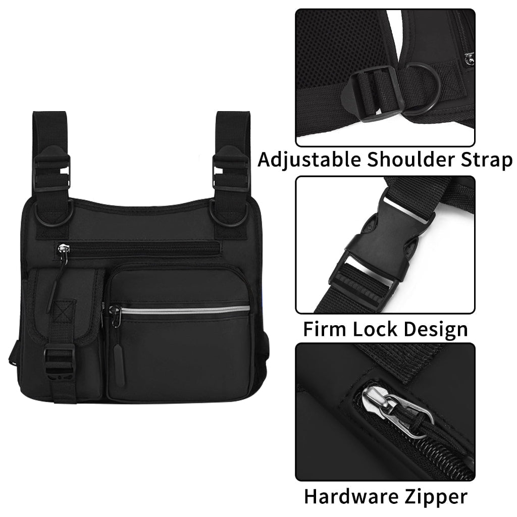 Crossbody borsttas voor pickleball met verstelbare banden