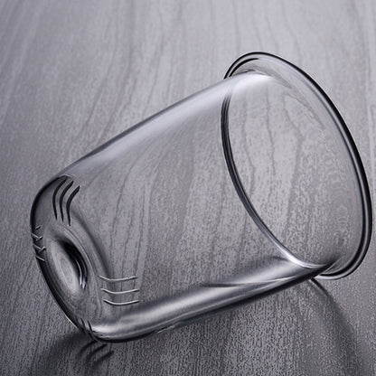 Pindefang Glass Teapot with Infuser and Golden Handle Heat Resistant Design