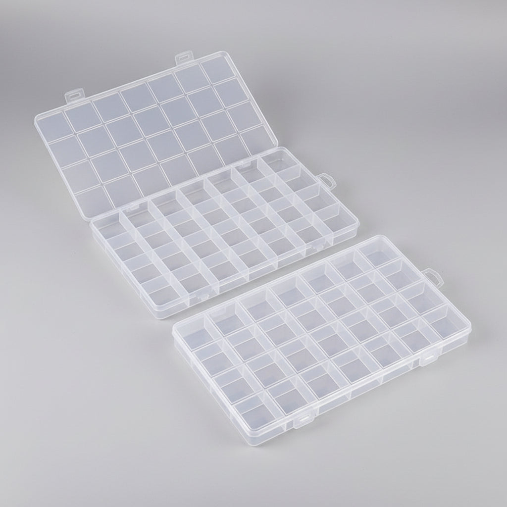 Plastic Storage Organizer Box Compartment Case with Buckle