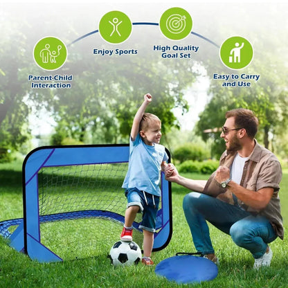 PlayMax Foldable Football Goal Portable Kids Soccer Net
