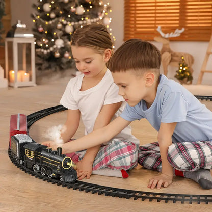 PlayTrain Classic Steam Train Set – Kids Railway Toy for Creative Play