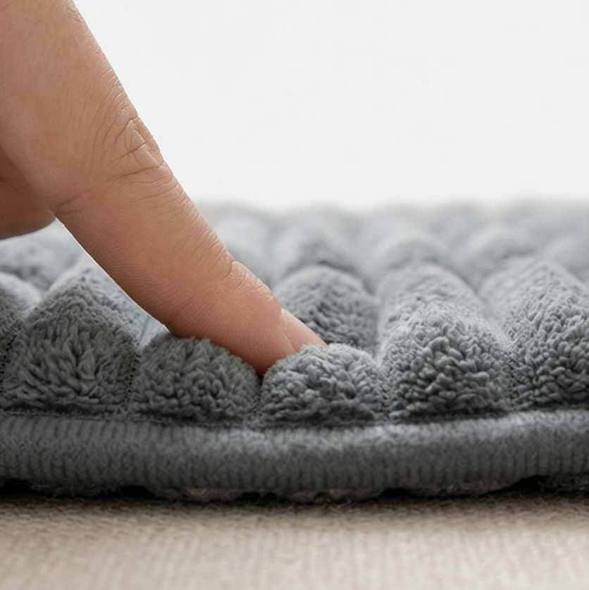 Plush Non-Slip Pet Couch Protector with Ribbed Quilted Surface